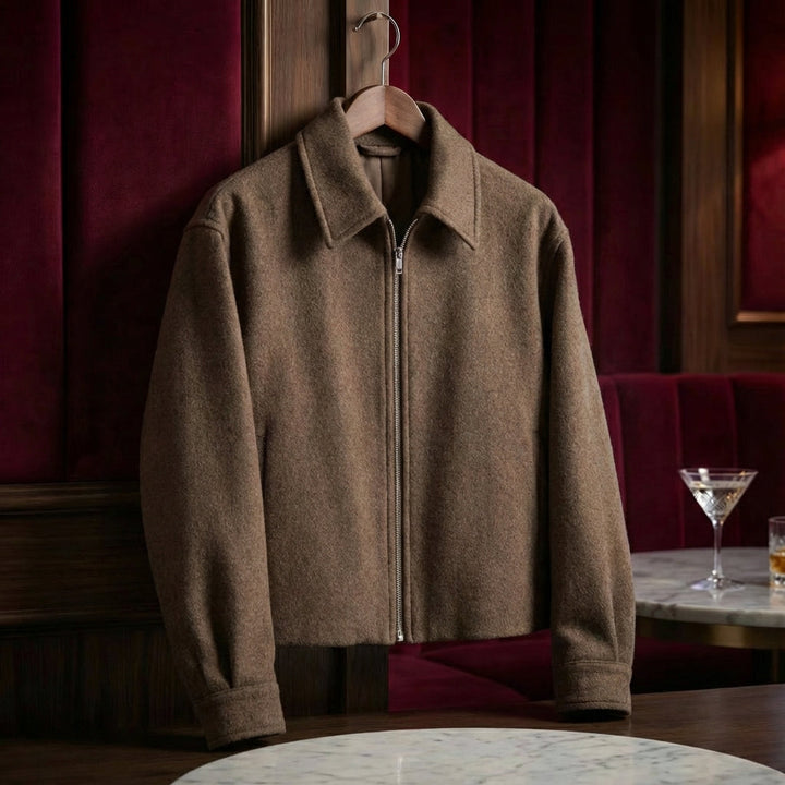 Siena Woolen Moto Jacket