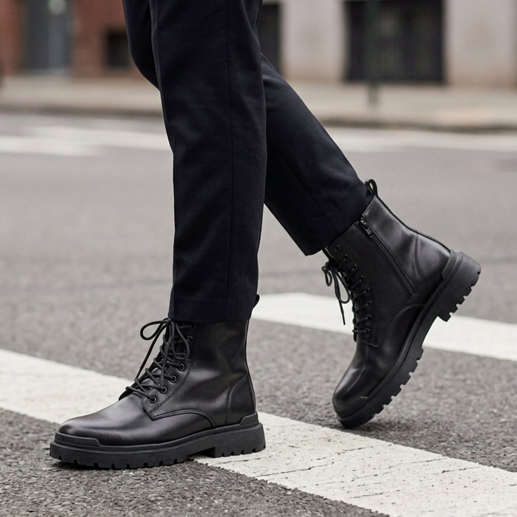 Harry High Top Leather Boots