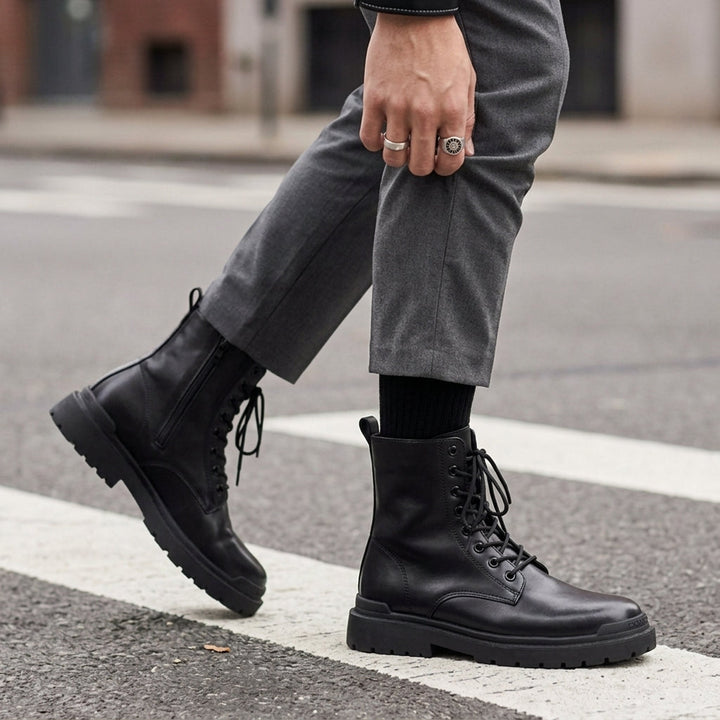 Harry High Top Leather Boots