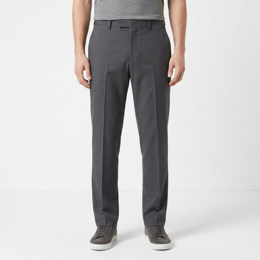 Extended Closure Regular Fit Trousers For Men