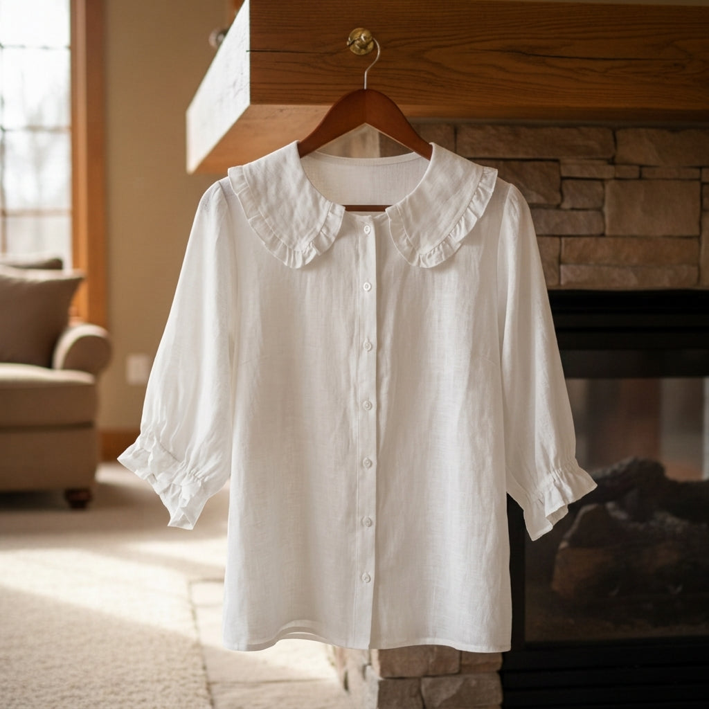 Barcelona Ruffle Neck Shirt