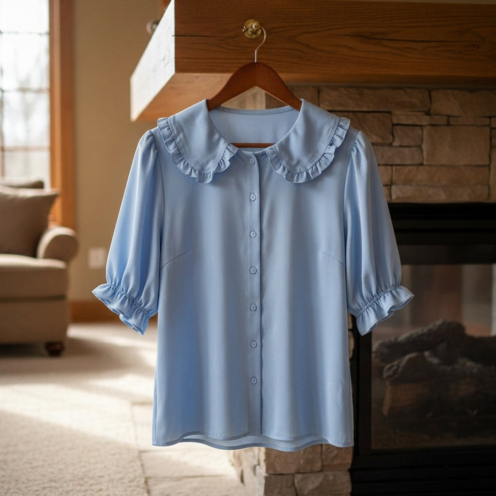 Barcelona Ruffle Neck Shirt