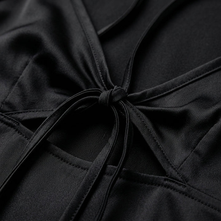Penelope Lace-Up Spaghetti Strap Dress