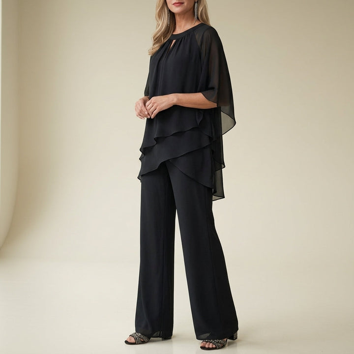 Arden Formal Chiffon Pantsuit