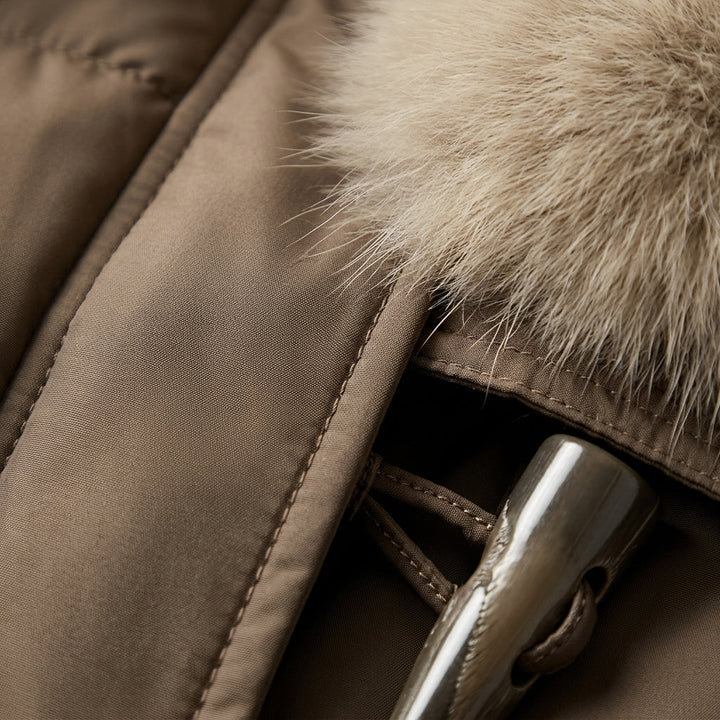 Blaivelle Puffer Jacket with Faux Fur Collar