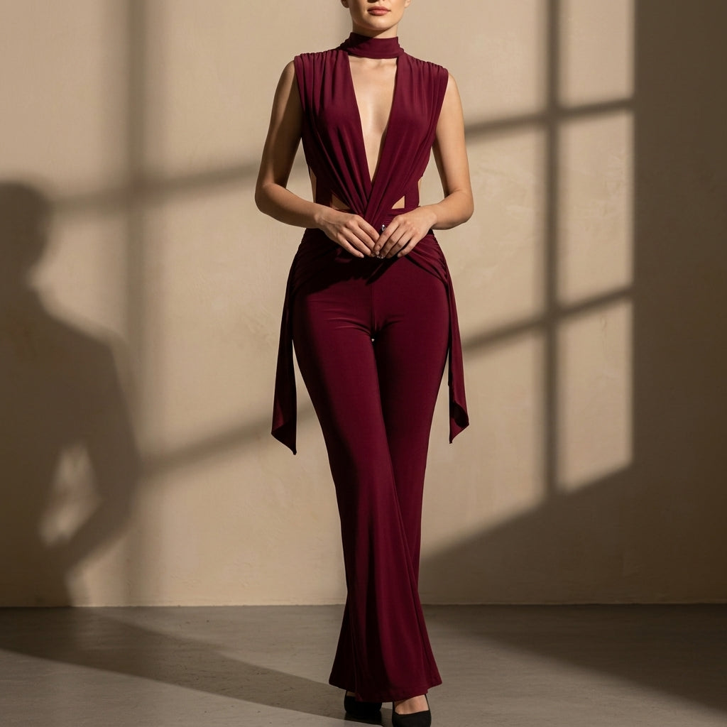 Bravienne Ruched Jumpsuit