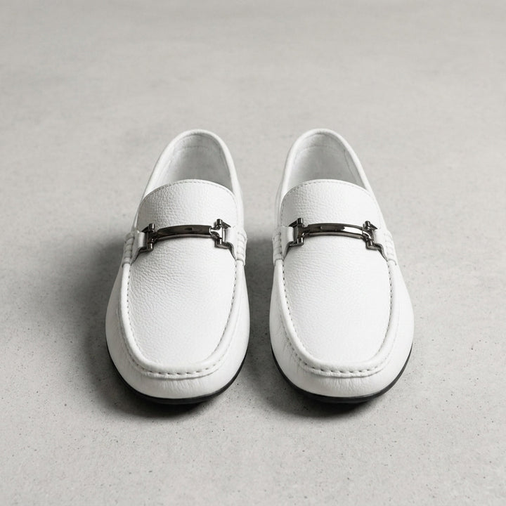 Almeria Metal Bit Leather Loafers