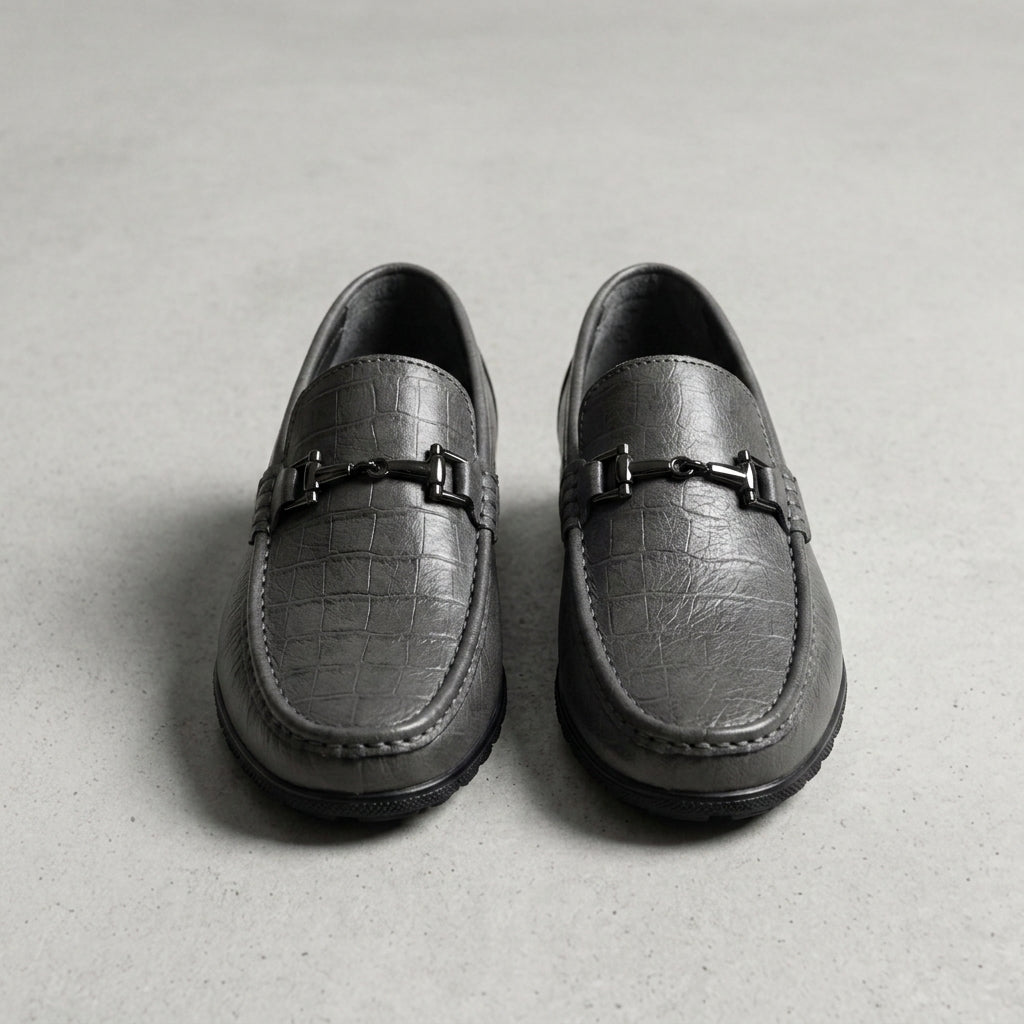 Almeria Metal Bit Leather Loafers
