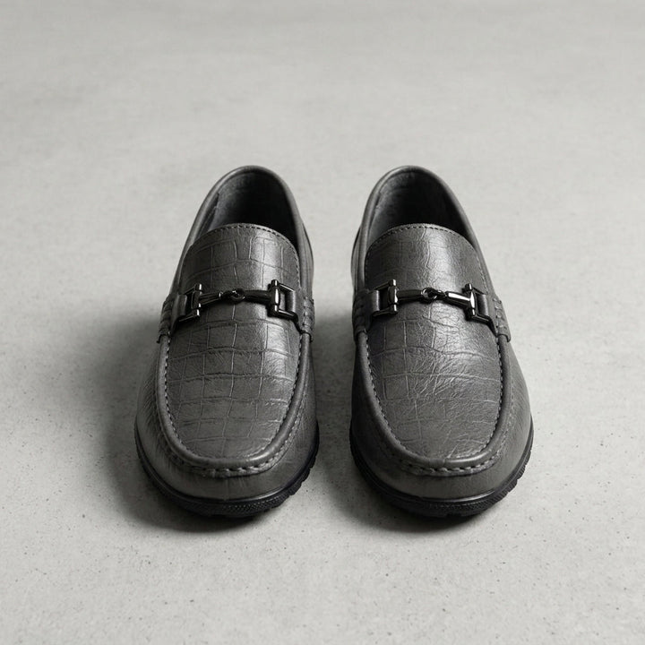 Almeria Metal Bit Leather Loafers