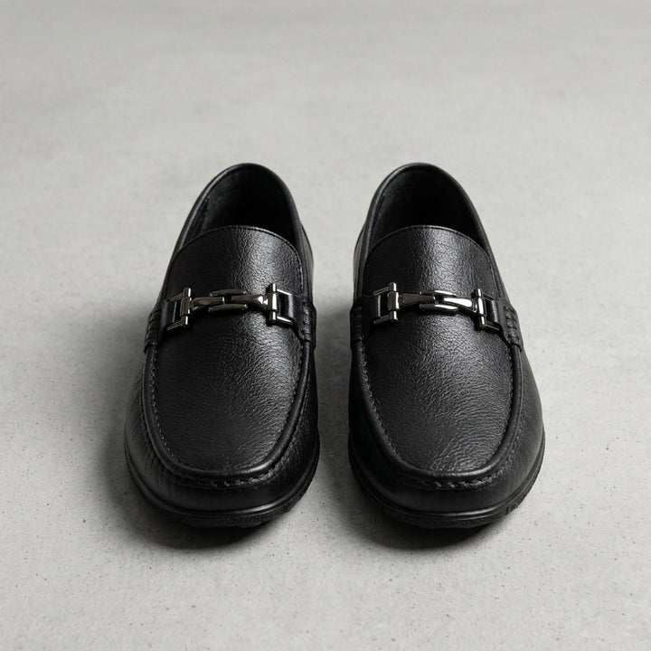 Almeria Metal Bit Leather Loafers