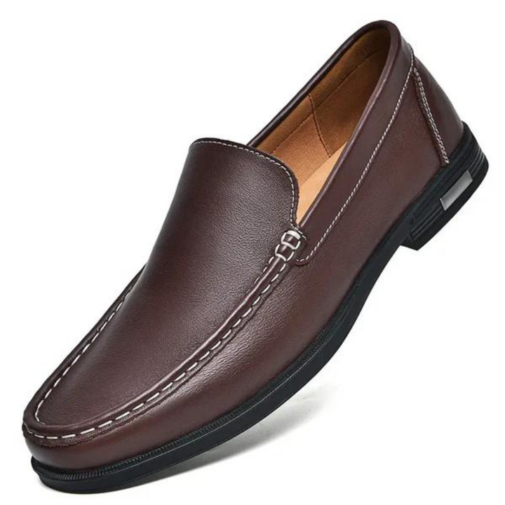 Men's Slip-On Loafers with Contrast Stitching