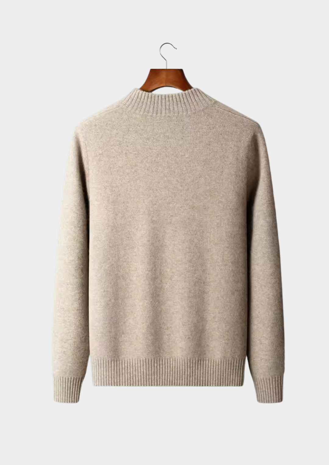 100% CASHMERE BUTTON CARDIGAN.