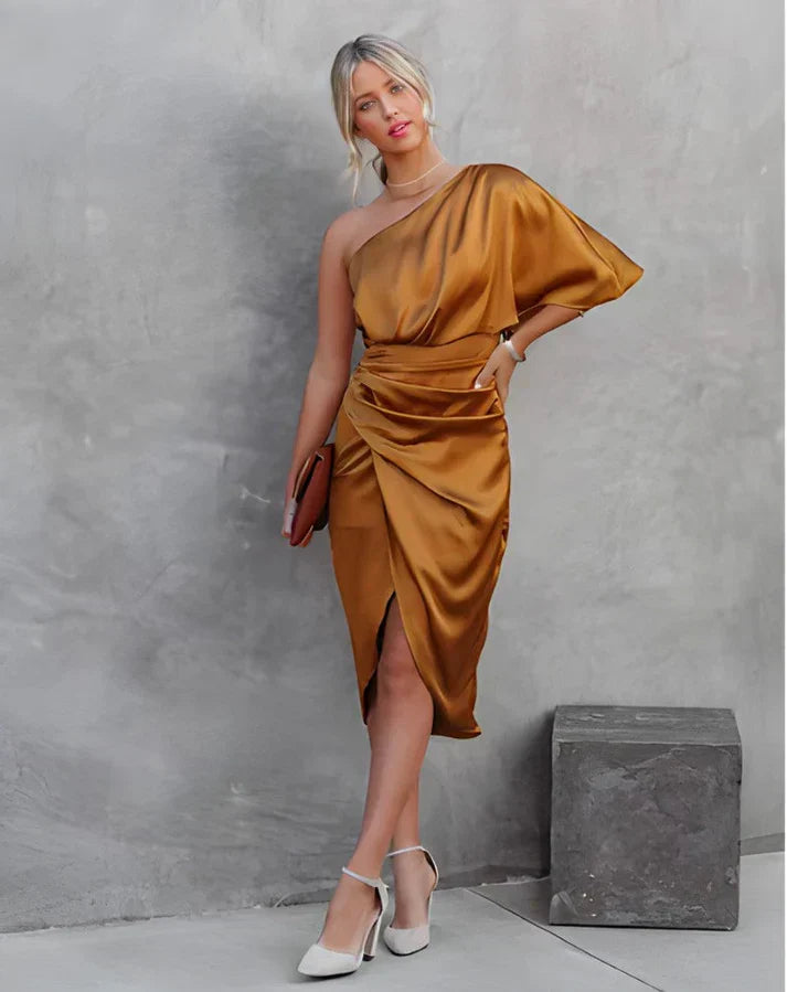 Satin Evening Dress - Seraphina