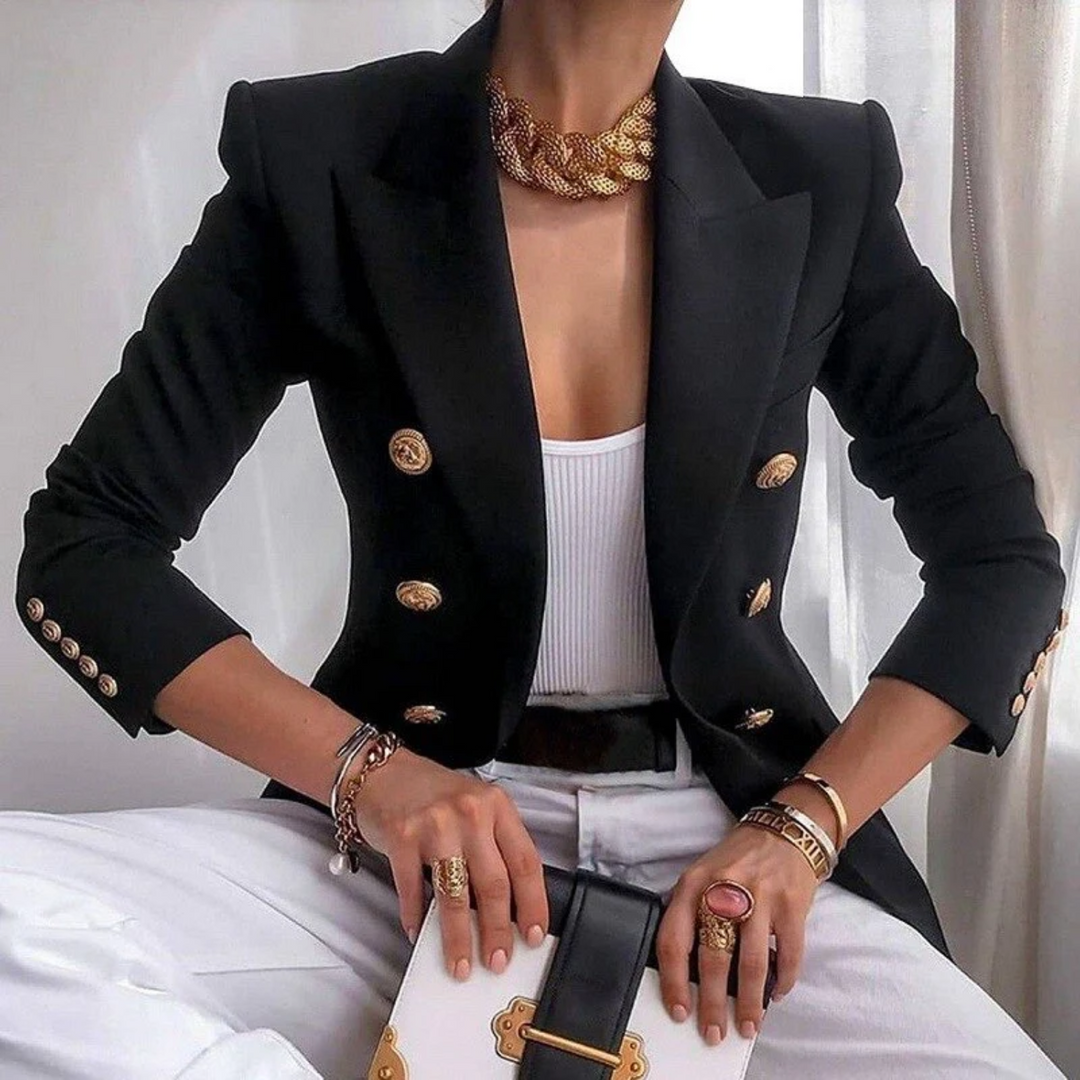 Vanessa - Elegant luxury cotton blazer for women