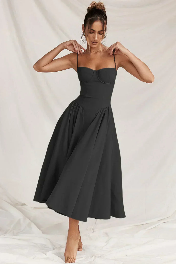 Elara Elegant Corset Sundress - Elena Harper