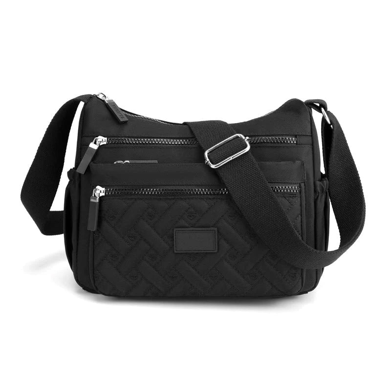 Lightweight and Functional Multi-Pocket Shoulder Bag for Women