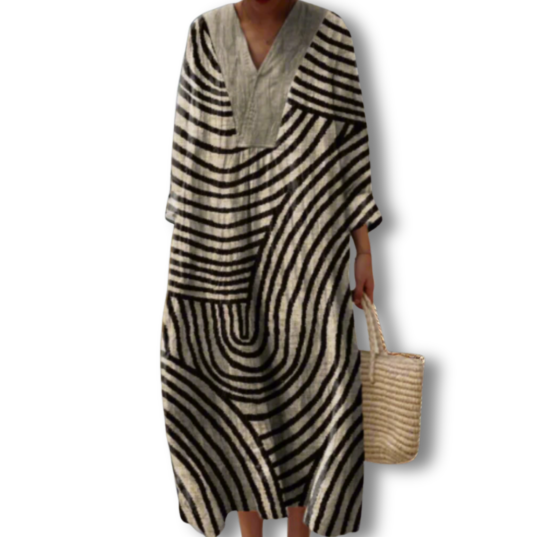 Harper Geometric light dress - Elena Harper