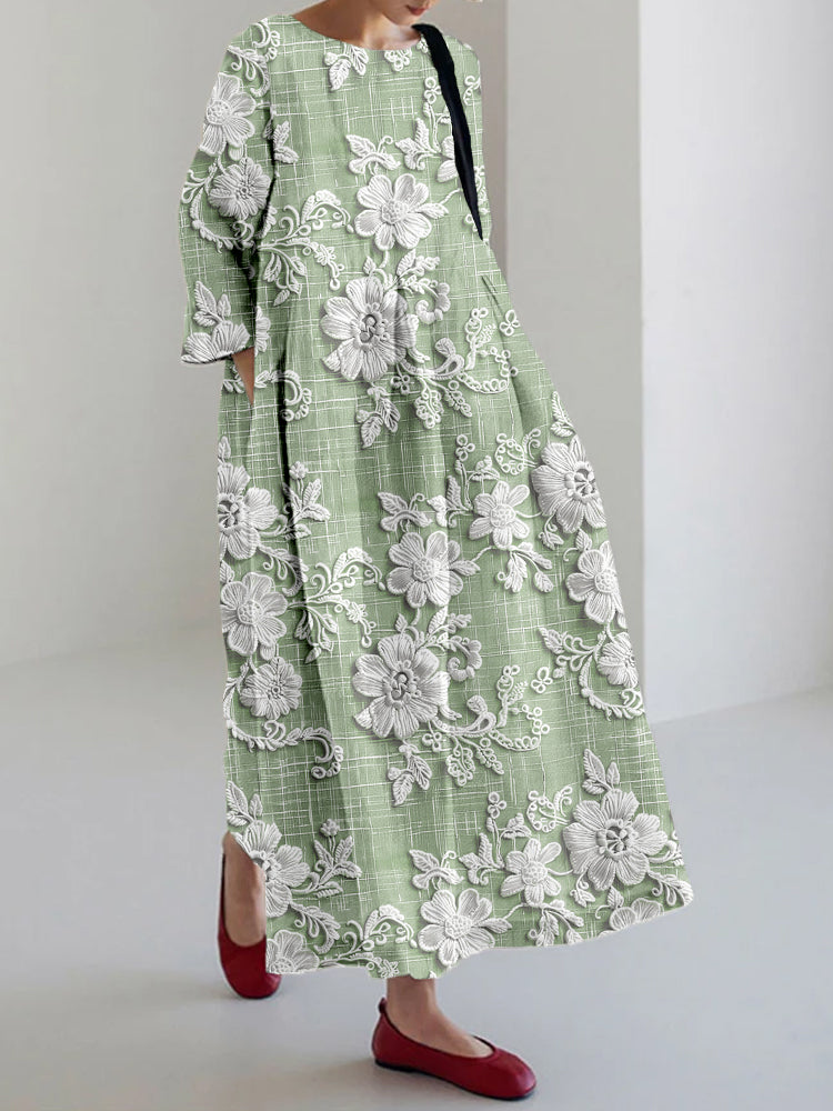 Anovia Graceful Printed Dress - Elena Harper