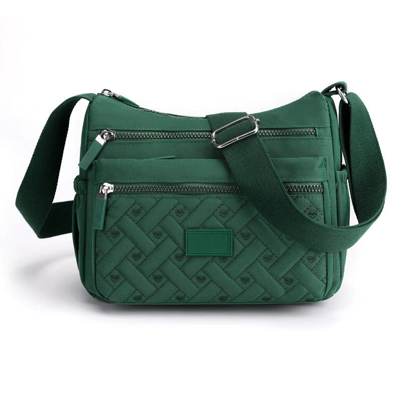 Lightweight and Functional Multi-Pocket Shoulder Bag for Women