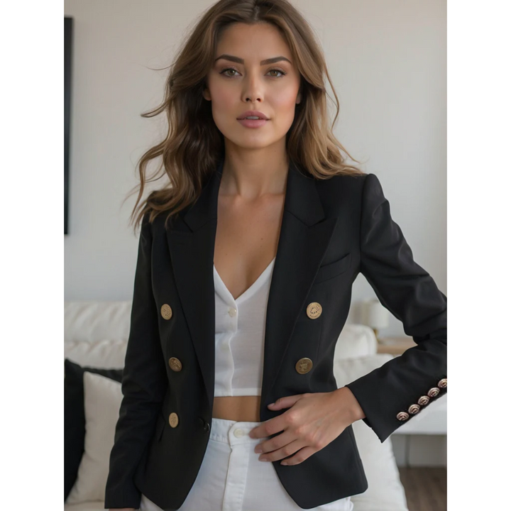 Vanessa - Elegant luxury cotton blazer for women