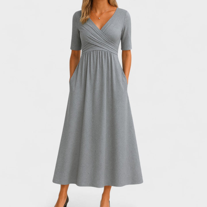 Ida Elegant Midi Dress - Elena Harper