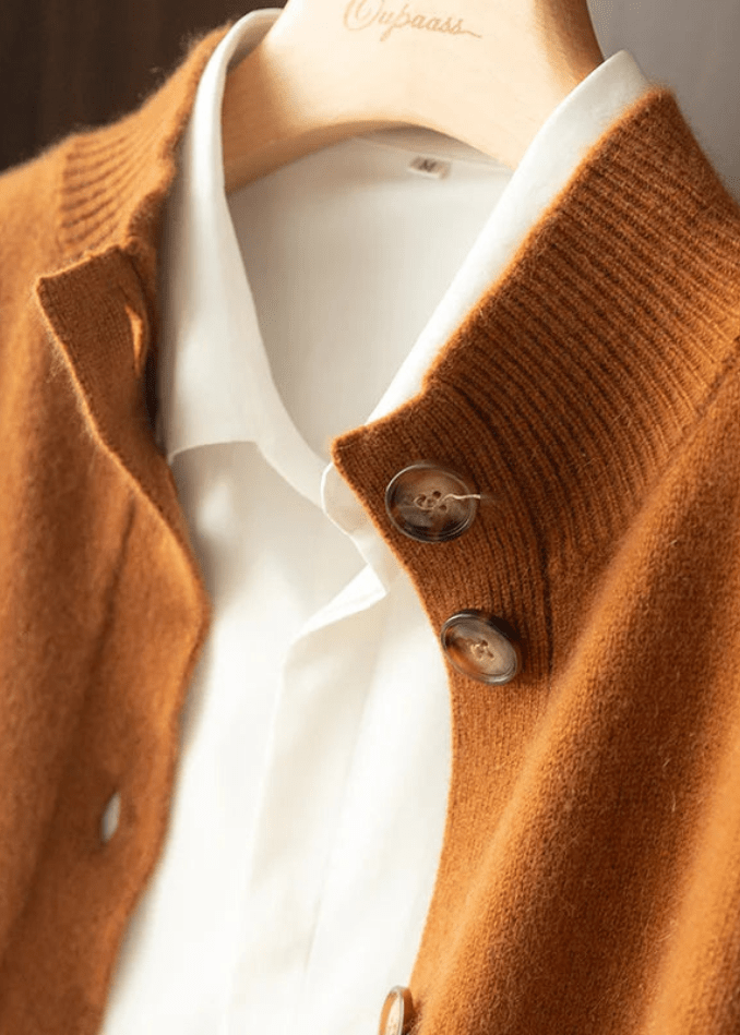 Fern Cardigan With Elegant Buttons, view 6 - Elena Harper