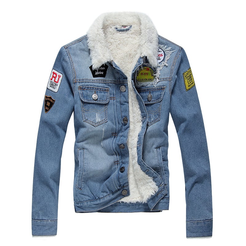 Men's Straight Cut Lined Denim Jacket - Darnel