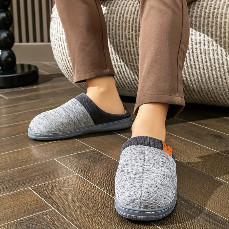 Lycett Fleece-Lined Non-Slip House Slippers, view 10 - Elena Harper