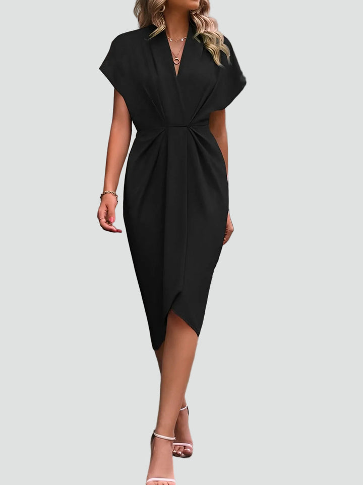 Wrap Midi Cocktail Dress for Women