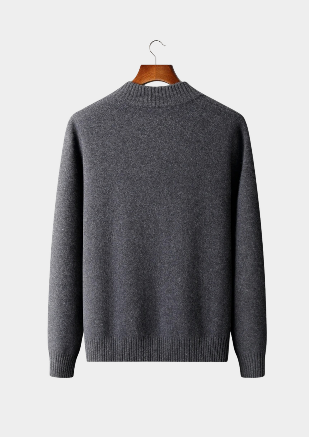 100% CASHMERE BUTTON CARDIGAN.