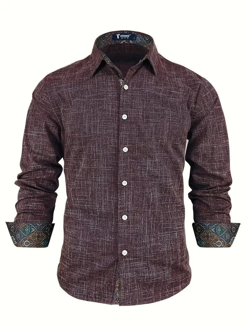 Teodoro - Long-Sleeve Shirt with Buttons