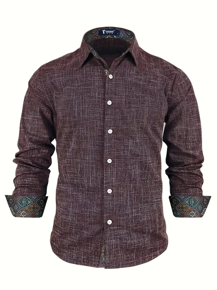 Teodoro - Long-Sleeve Shirt with Buttons