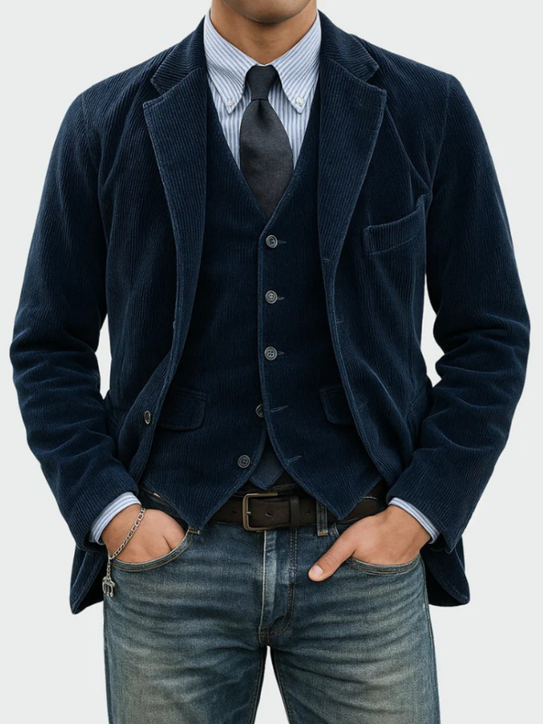 Gunnar - Corduroy Blazer And Vest