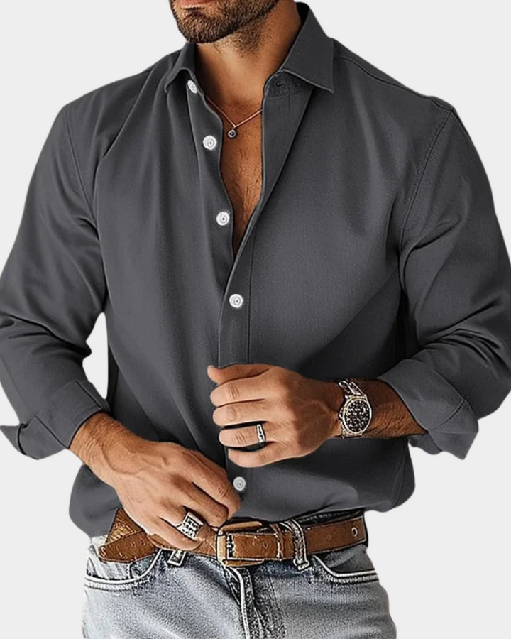 ELENA HARPER™  |  SLIM FIT STRETCH BUTTON-UP SHIRT FOR MEN