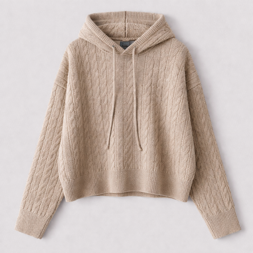 Ladies Oversized Fit Hoodie with Structured Hood