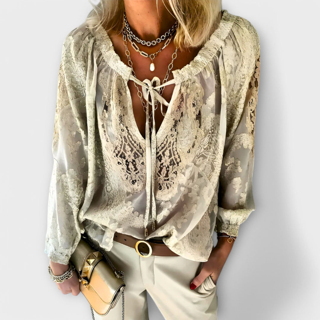 Brunetta Sophisticated Blouse - Elena Harper