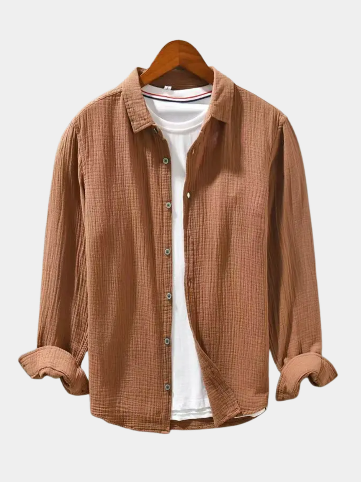 ELENA HARPER™  |  ELEGANT SHIRT IN SOFT COTTON LIKE SILK
