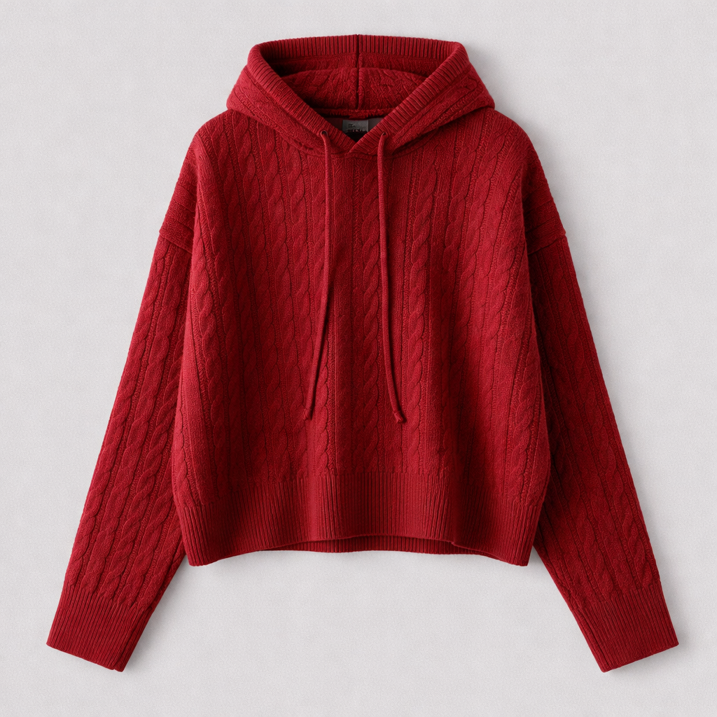 Ladies Oversized Fit Hoodie with Structured Hood