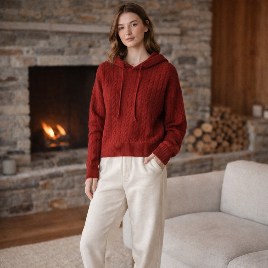 Ladies Oversized Fit Hoodie with Structured Hood