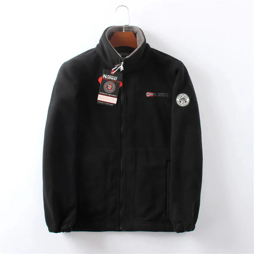 Wind Resistant Men's Fleece Jacket  Practical and Stylish
