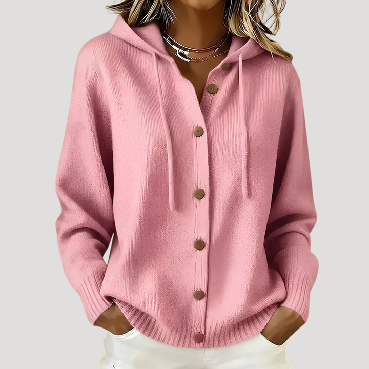 Casual Women's Knit Hoodie Cardigan
