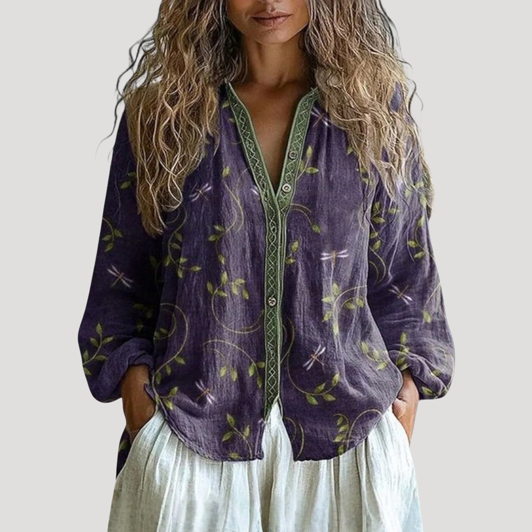 Bohemian Printed Women's Blouse