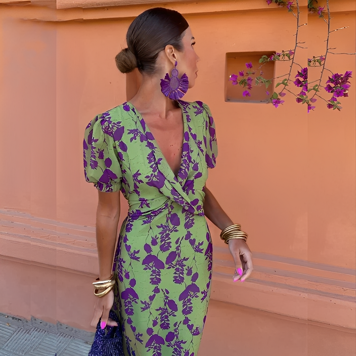 Aglaé - Elegant Dress with Flowers for Women