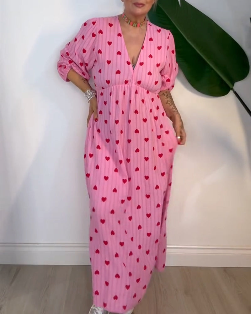 Sophia Sweet Heart Flow Maxi Dress - Elena Harper