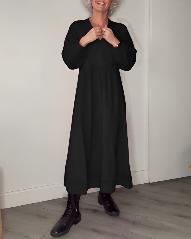 Mia Elegant & Flattering Winter Dress - Elena Harper