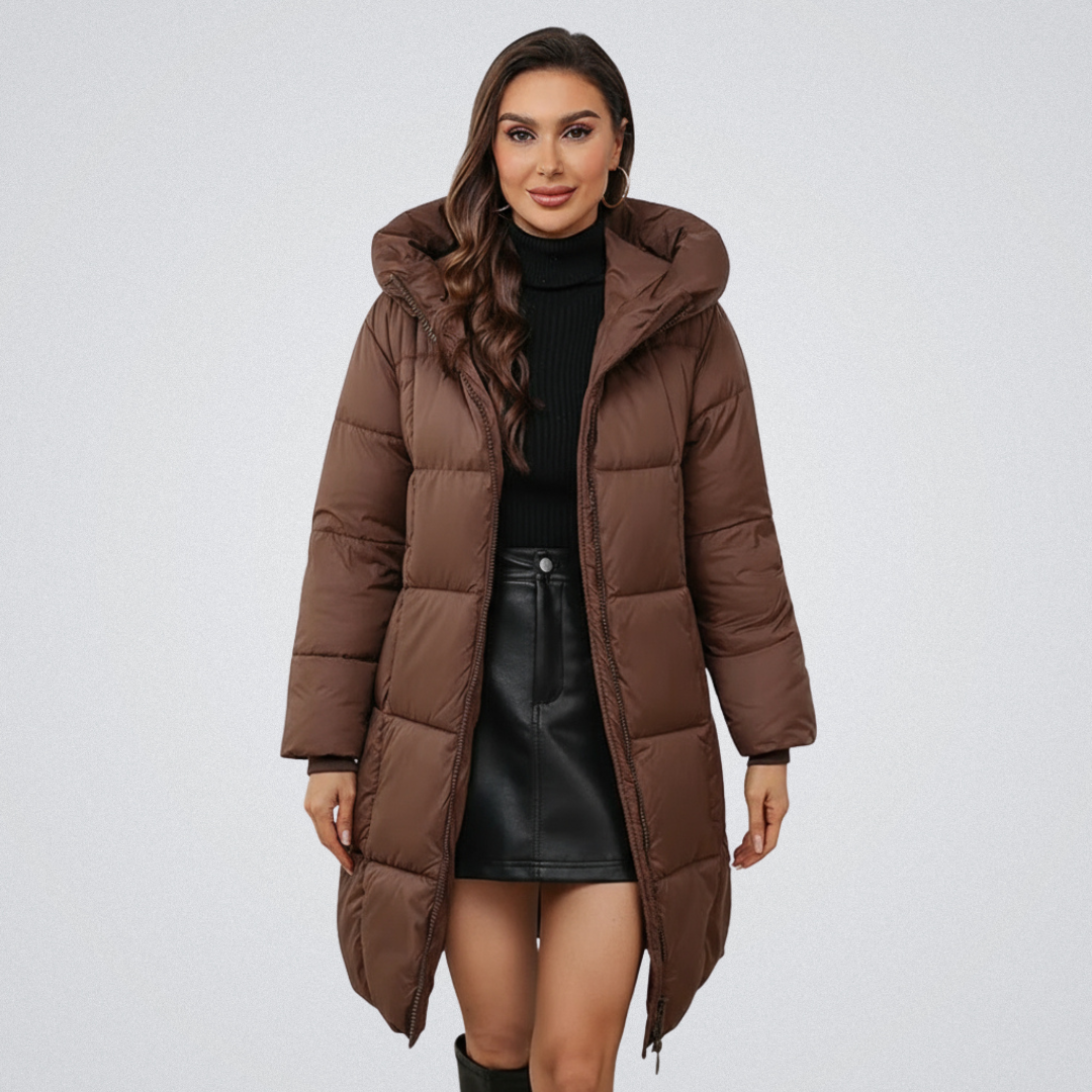 Ariah | Women's Hooded Puffer Coat with Tailored Silhouette