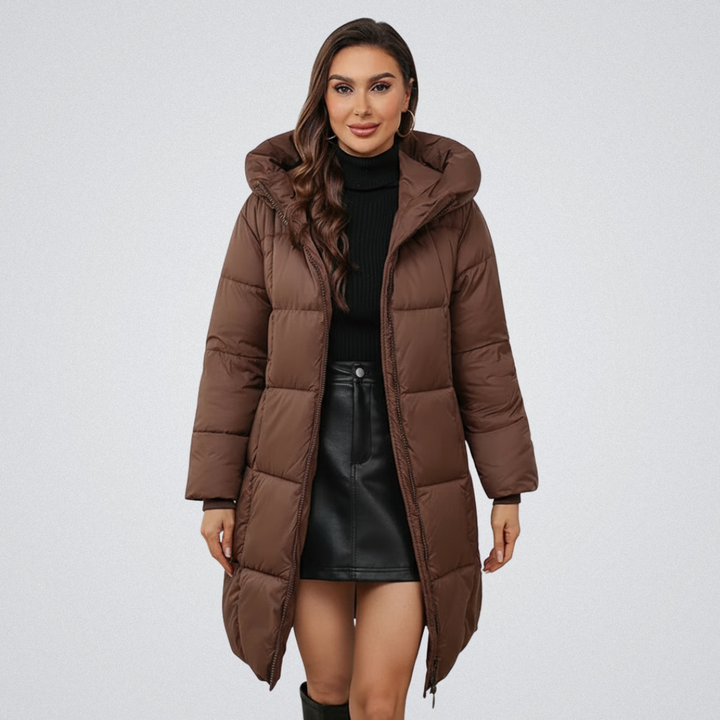Ariah | Women's Hooded Puffer Coat with Tailored Silhouette