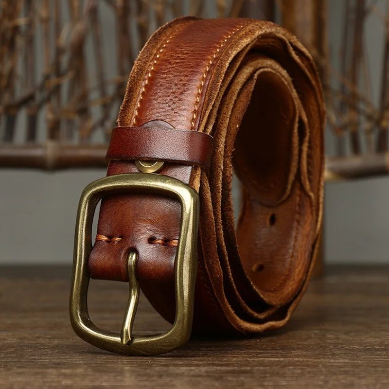 Cedarlock Leather Belt, view 3 - Elena Harper