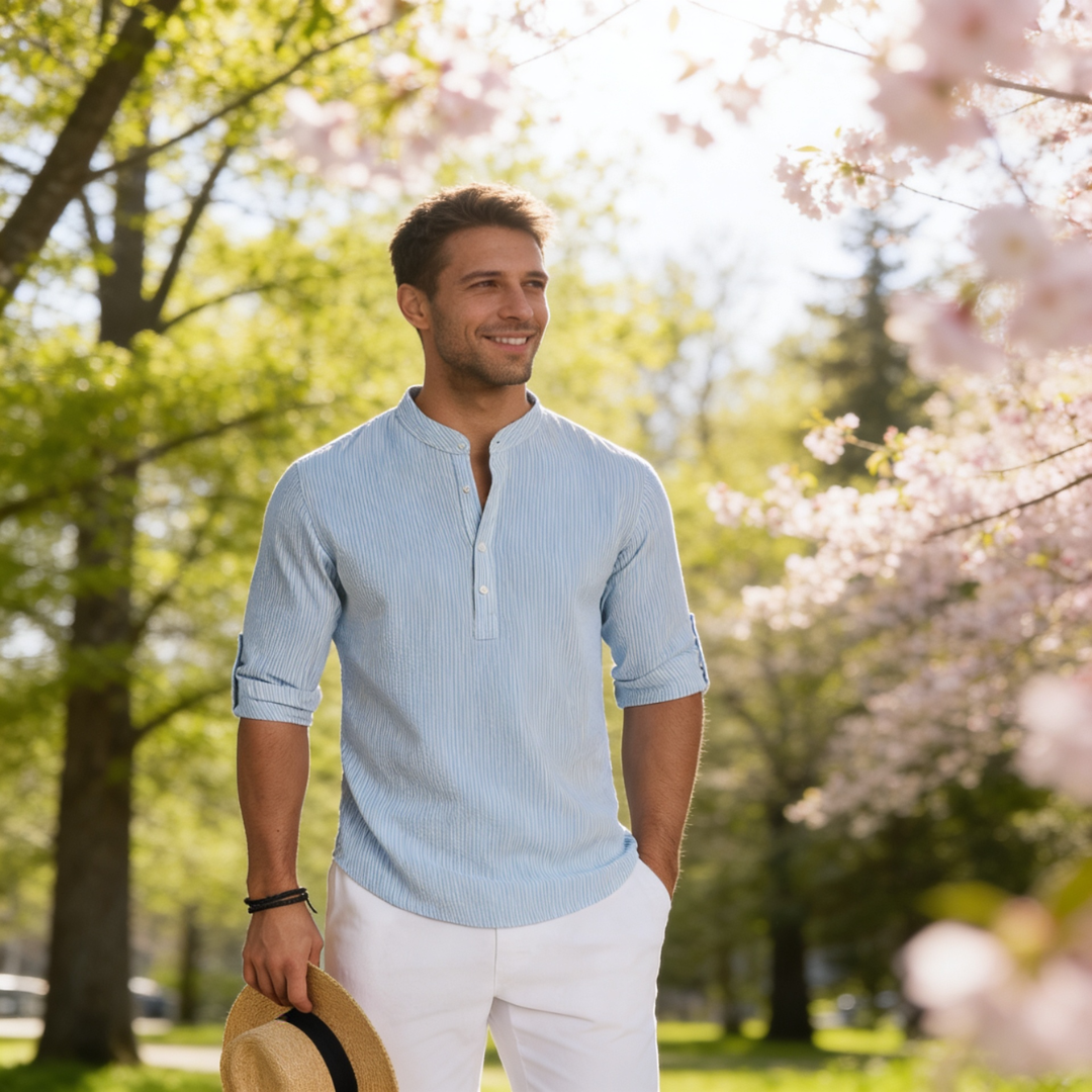 Structured Shirt for Men - Elena Harper