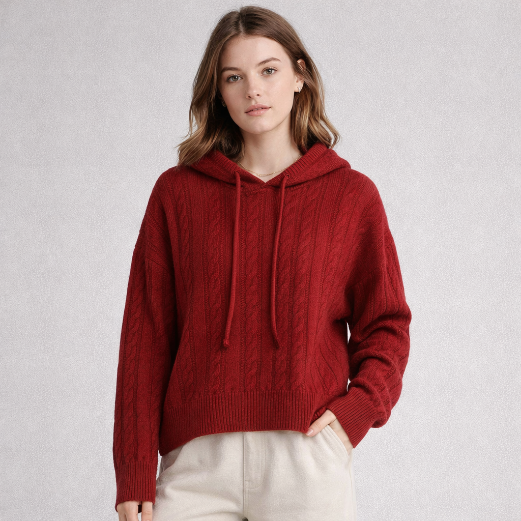 Ladies Oversized Fit Hoodie with Structured Hood